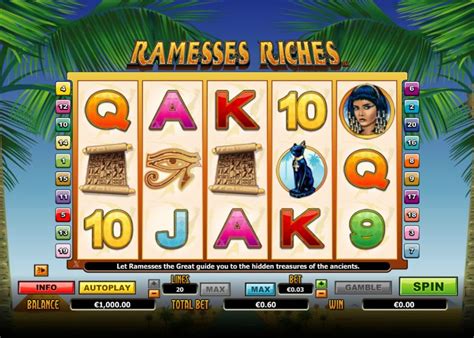 ramesses riches casinos|Ramesses Riches Free Play in Demo Mode .